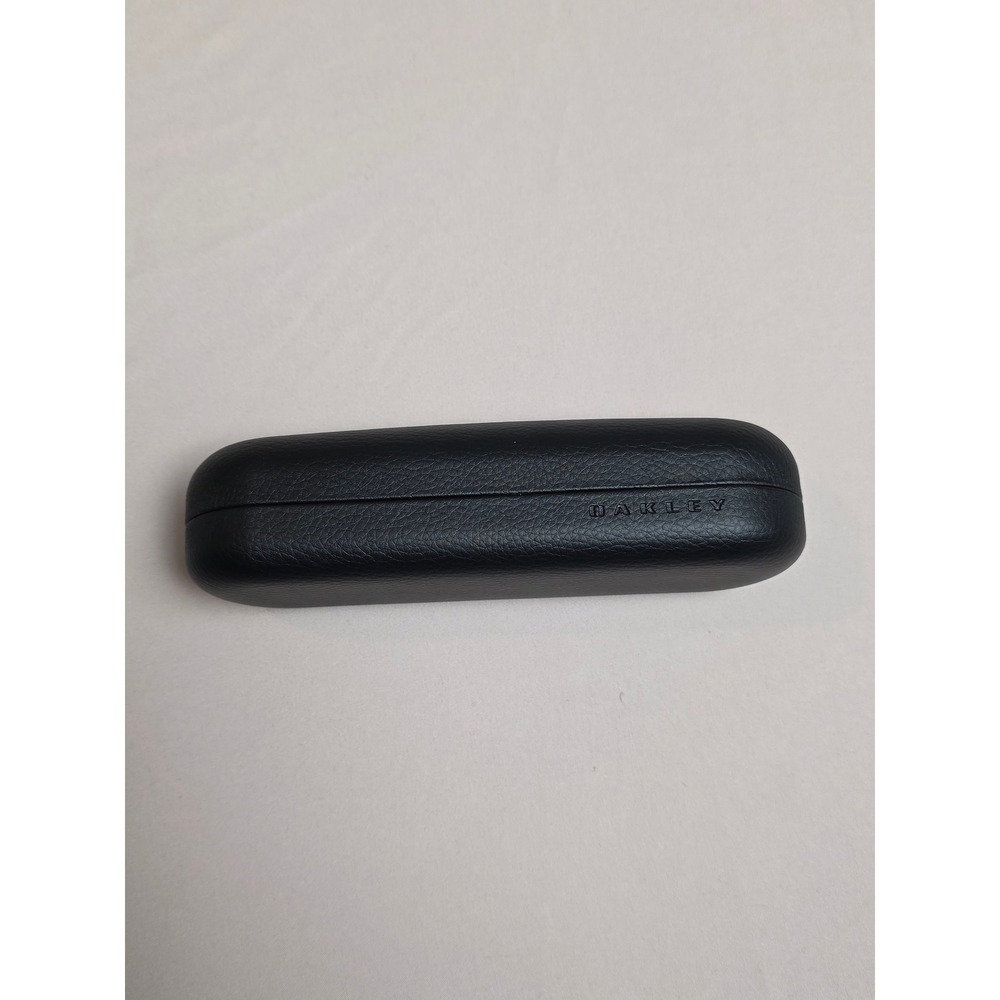 Oakley Black Hard Shell Eyeglass Case Faux Leather Clamshell Protective‎ Box
